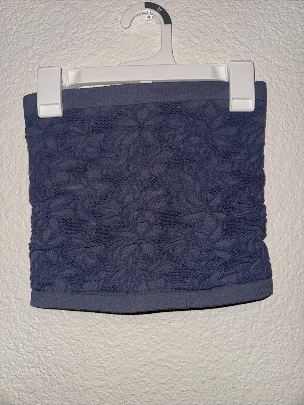 Navy Blue Lace Tube Top